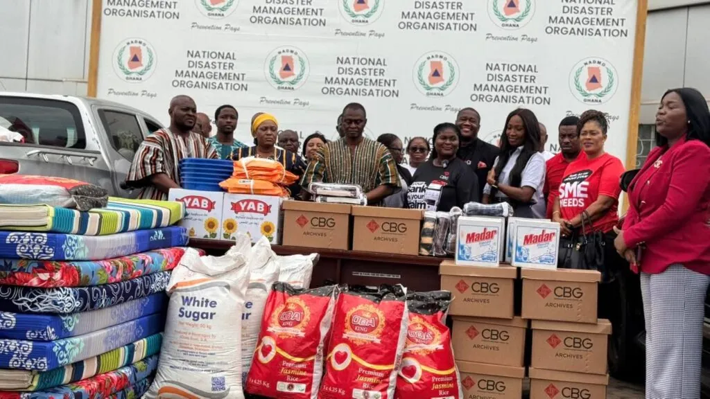 CBG donates relief items to NADMO to support flood victims