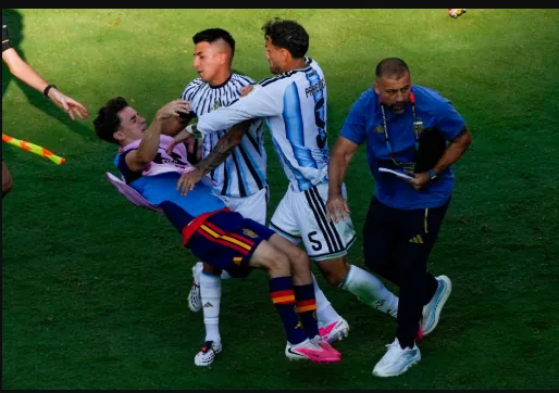 FIFA hits Argentina with World Cup charges for scuffle, Falkland banner