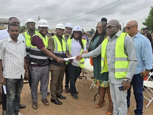 Adentan MCE hands over 24-hour economy market contract document